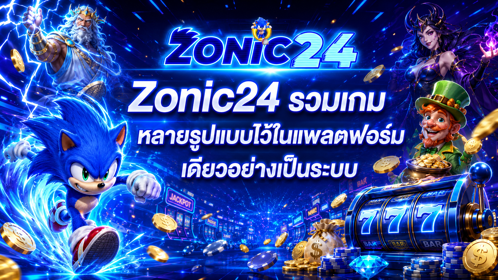 Zonic24 รวมเกมหลายรูปแบบไว้ในแพลตฟอร์มเดียวอย่างเป็นระบบ​