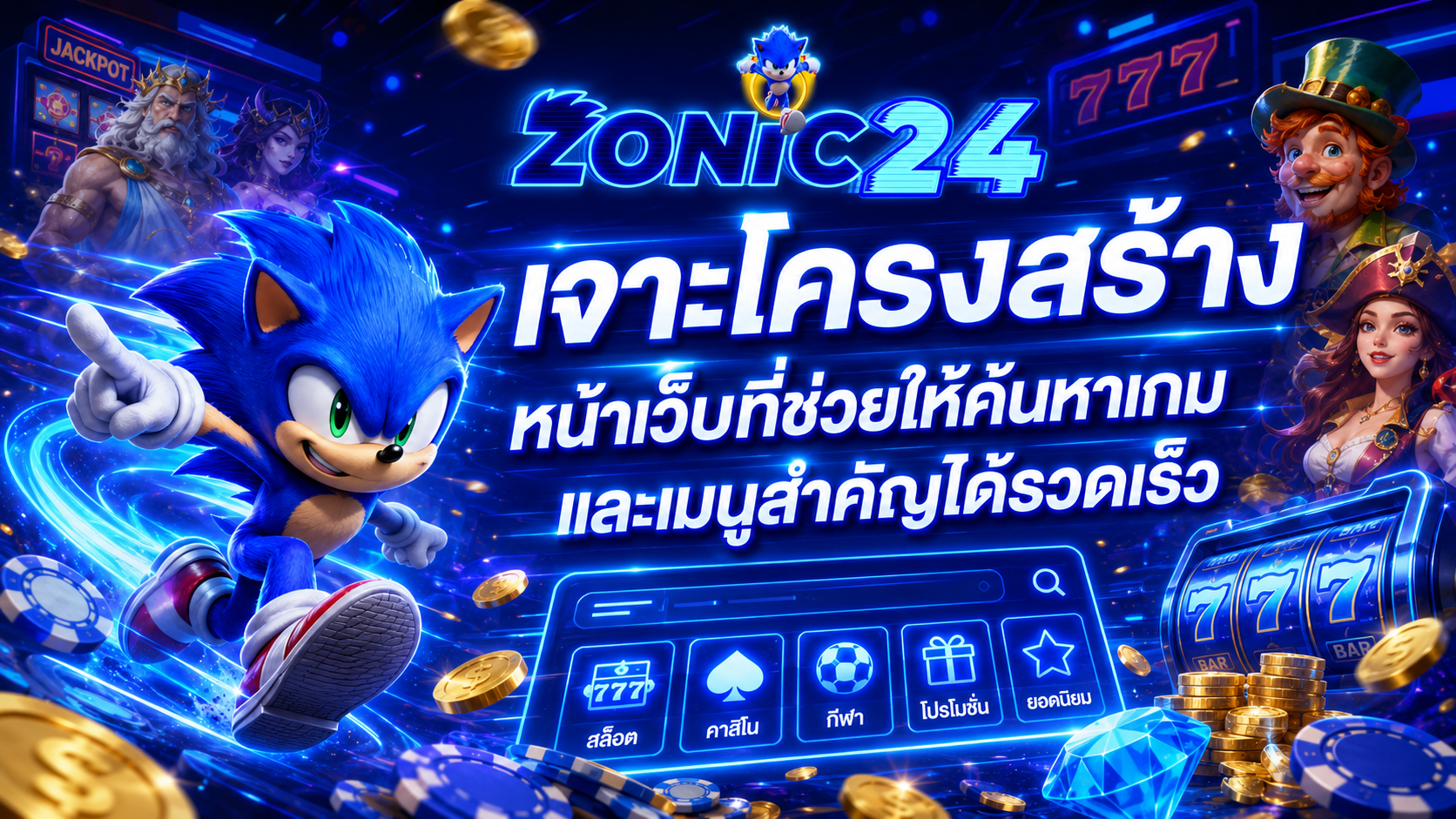 เจาะโครงสร้างหน้าเว็บที่ช่วยให้ค้นหาเกมและเมนูสำคัญได้รวดเร็ว​